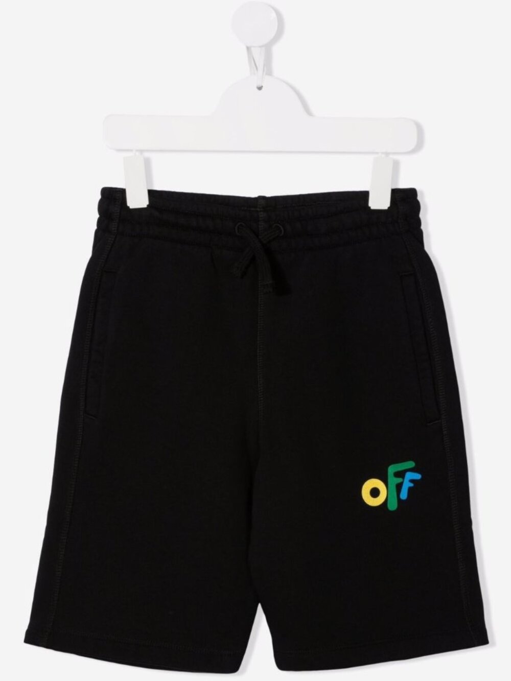 Off-White Kids rounded-logo track shorts